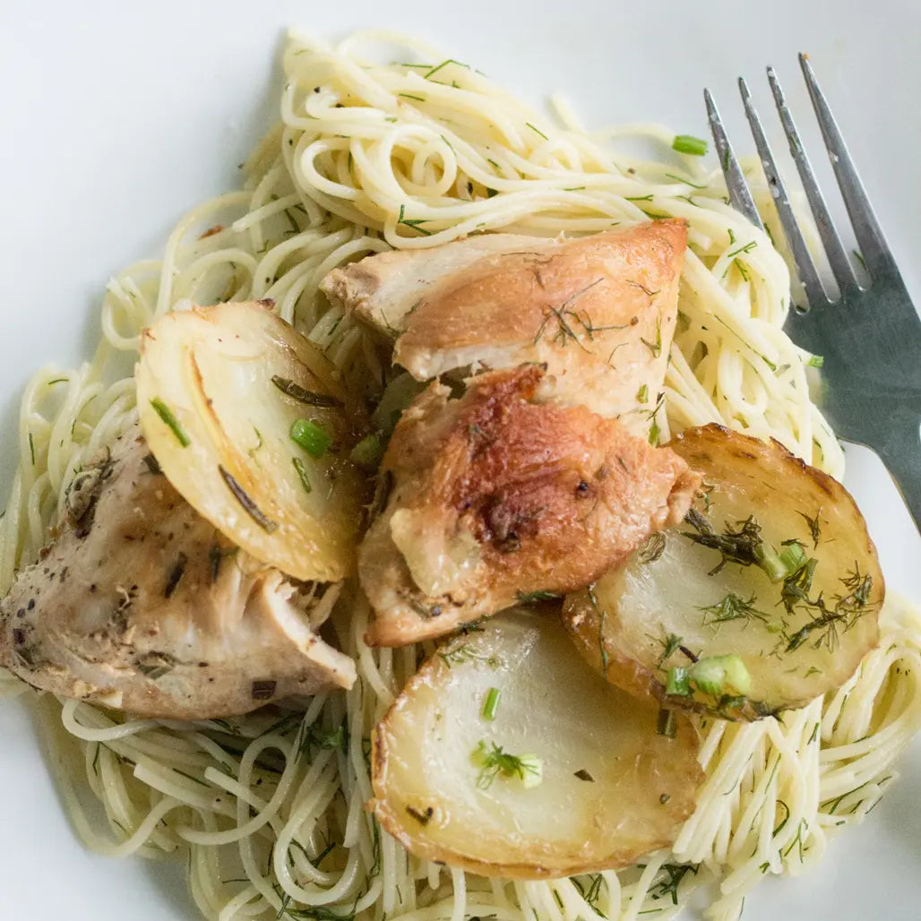Perfect Pan Seared Chicken with Fennel and Rosemary
