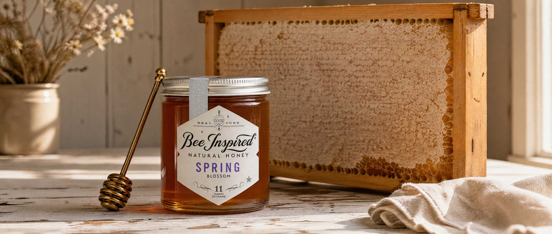 How Varietal Honey Is Made spring honey and frame