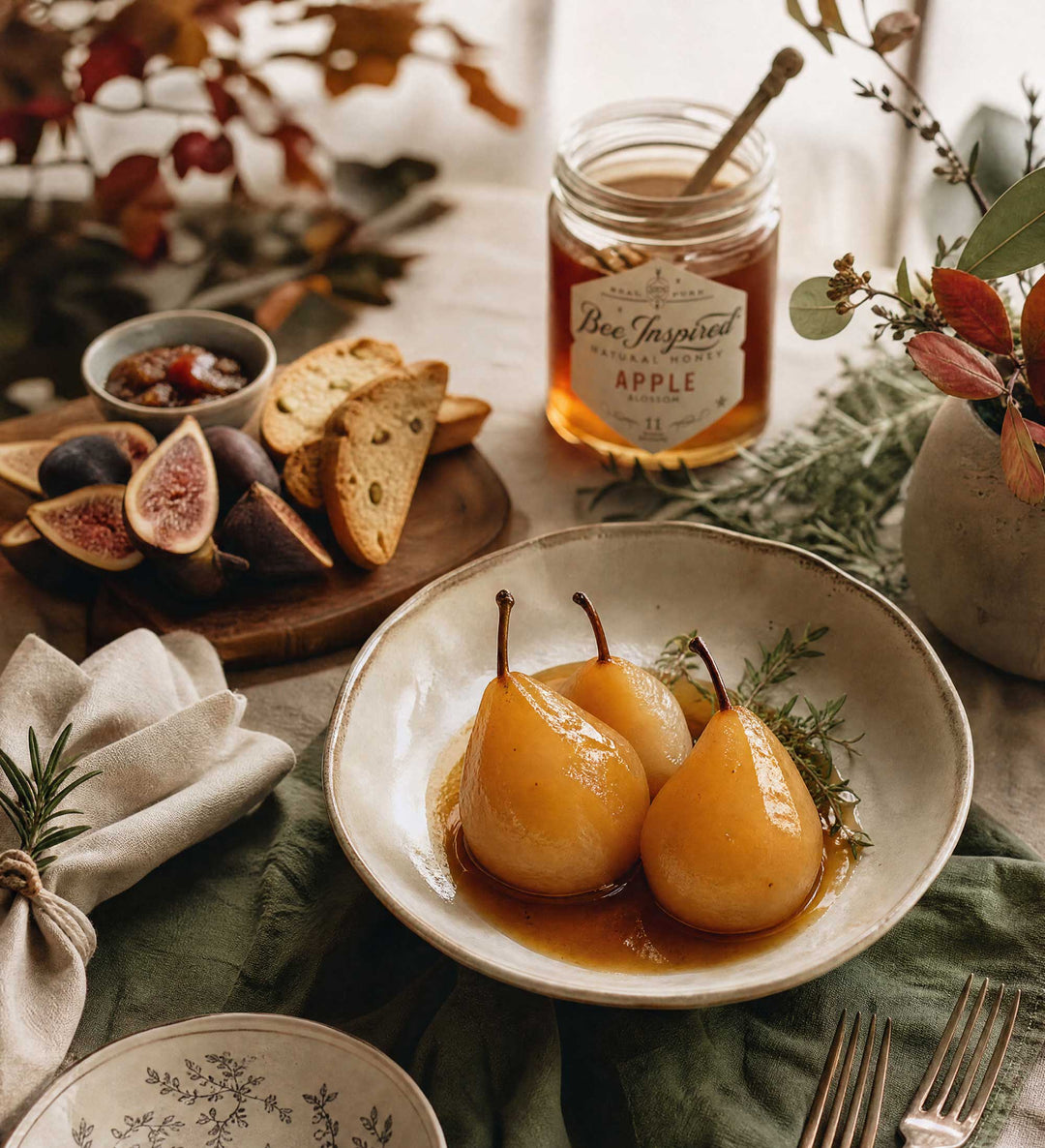 Easy Honey Poached Pears