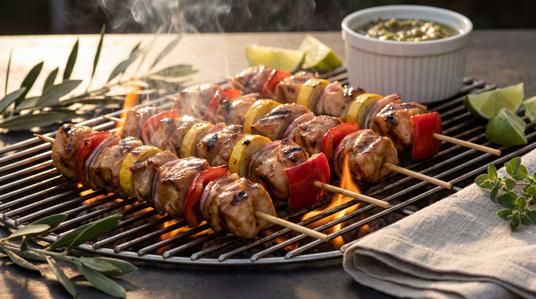 Grilled Honey Chicken Kebabs