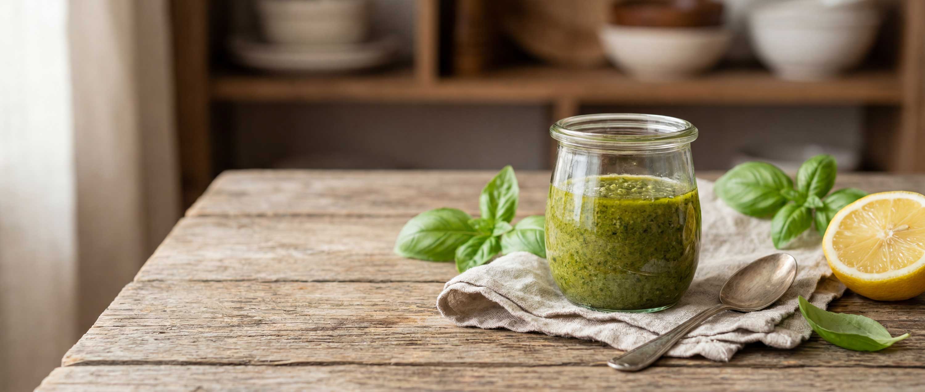Easy Pesto Salad Dressing: A Fresh Basil Recipe