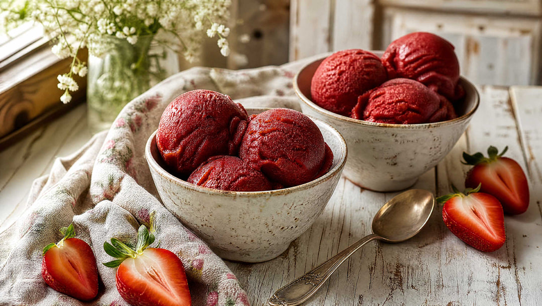 Roasted Strawberry Sorbet (Dairy-Free)