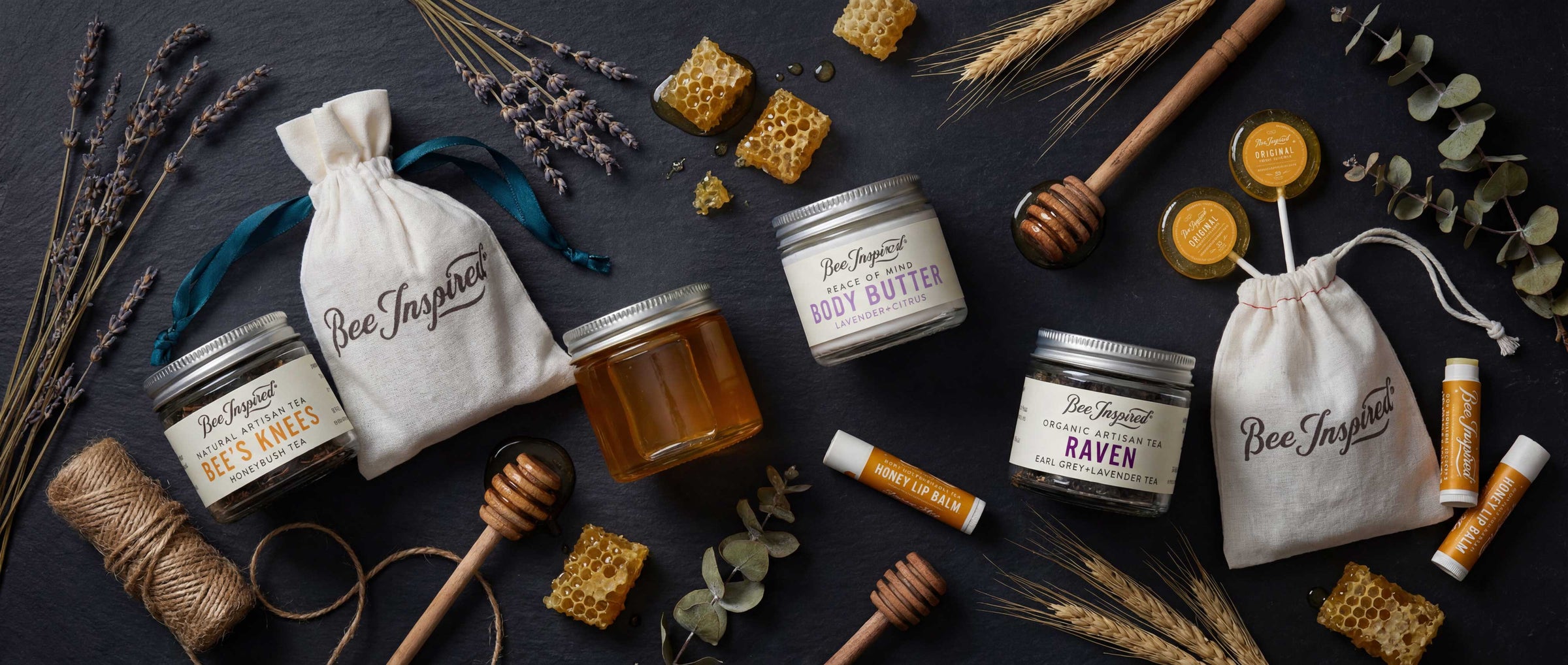 honey party favors from bee inspired