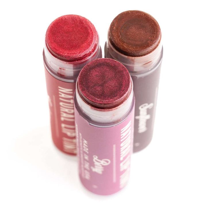 Bold lip tints upright to display color 