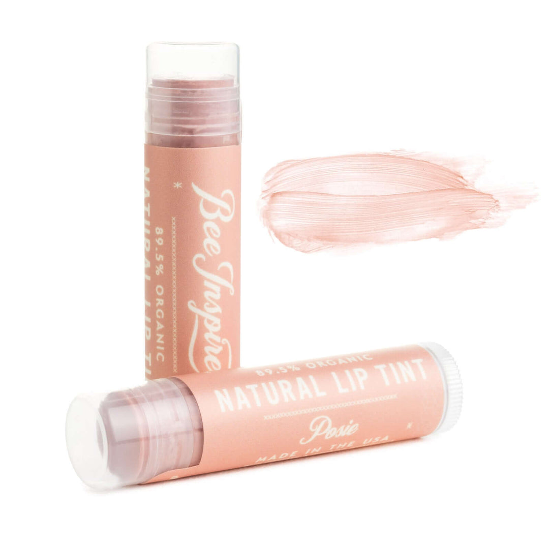 Posie lip tint and color smear on white 