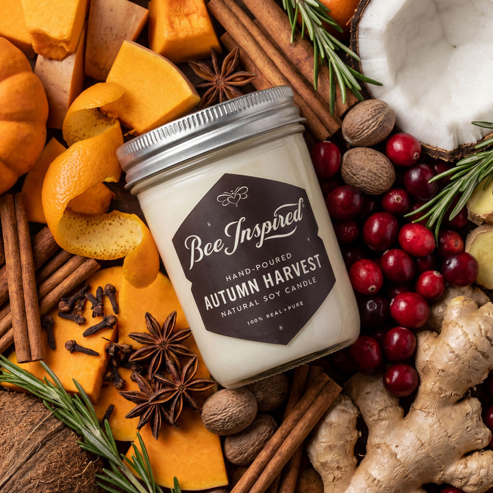 Candle labeled &