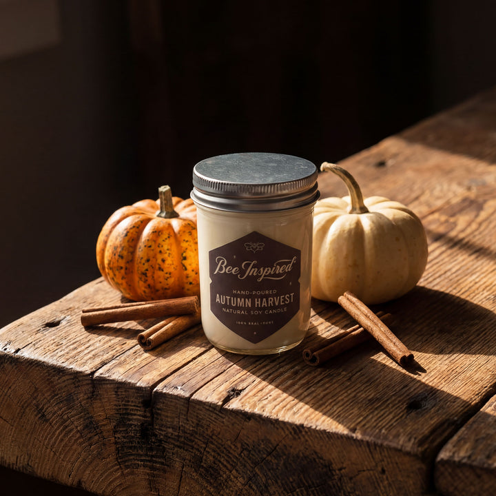 Candle labeled &