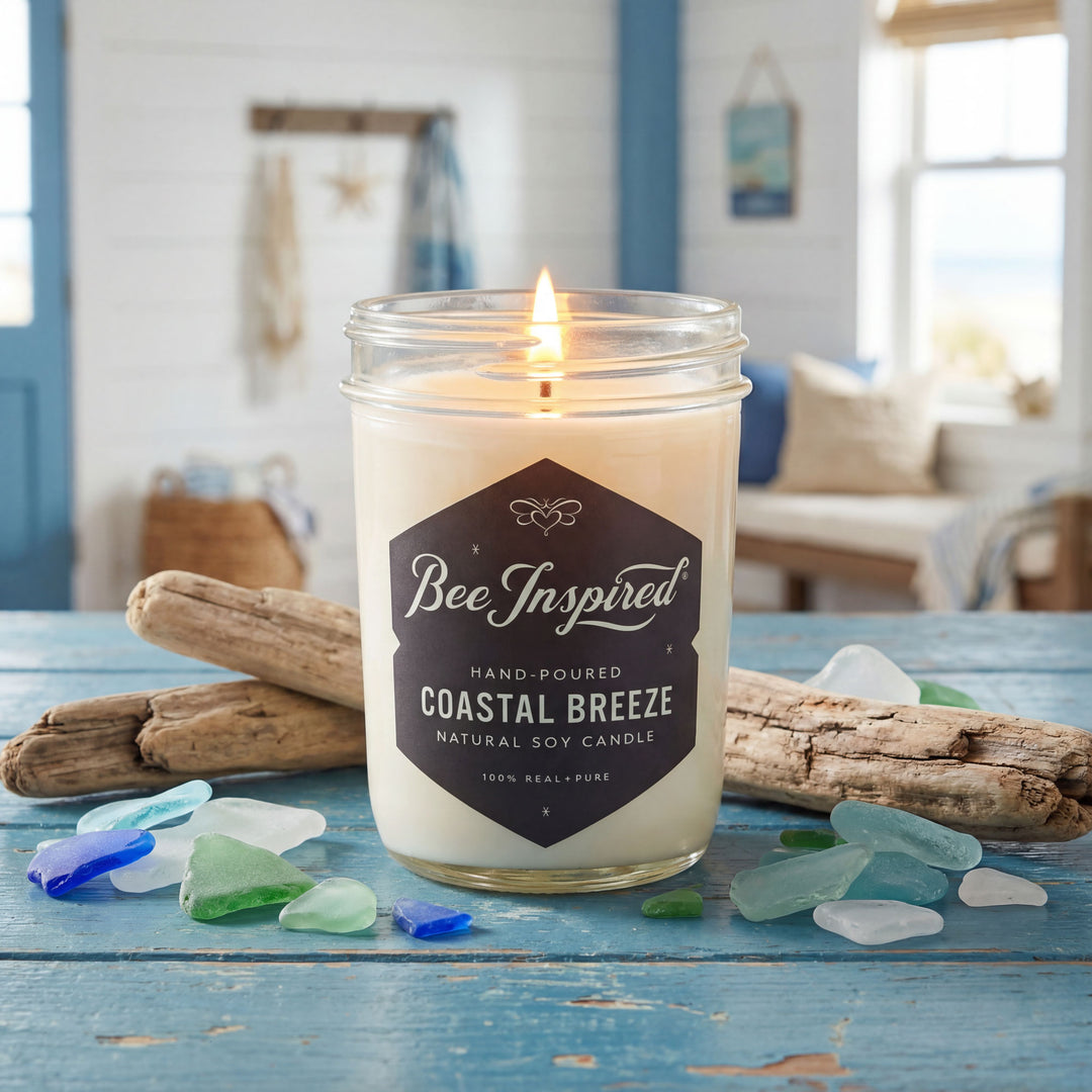 Candle labeled &
