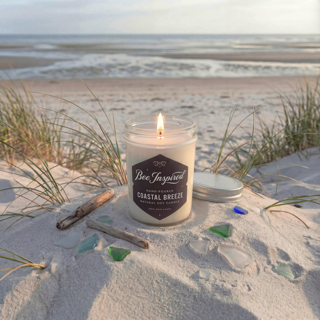 Candle labeled &