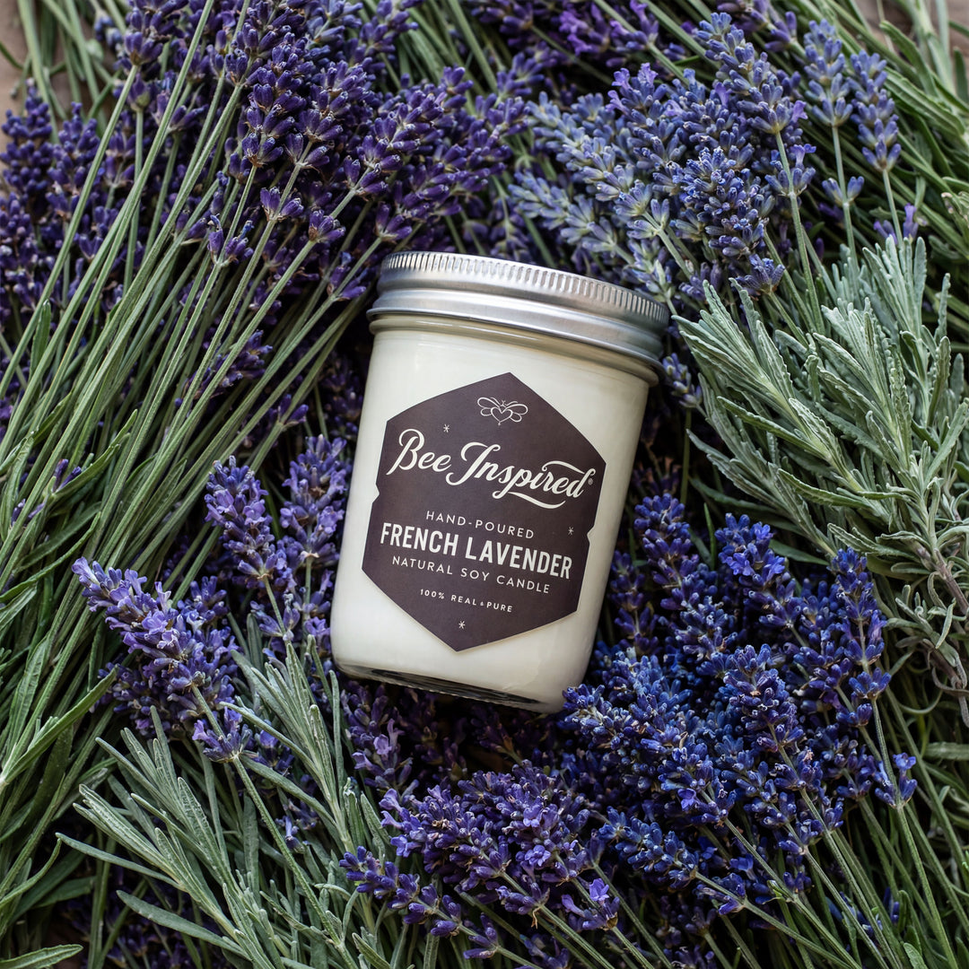 Candle jar labeled &