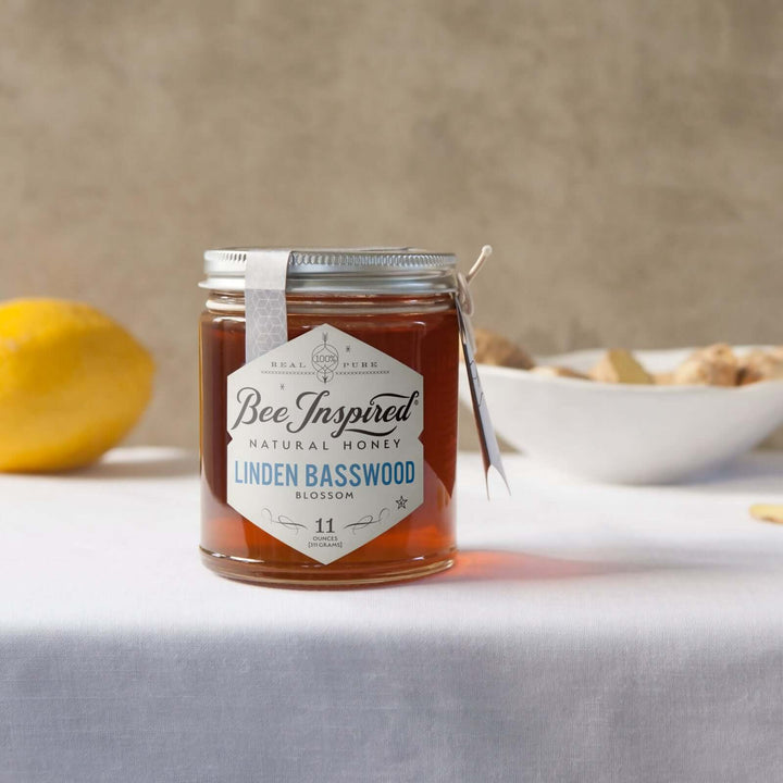 Linden Basswood honey with ginger and lemon 