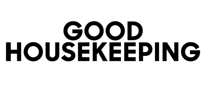 Black Good Housekeeping logo on white 