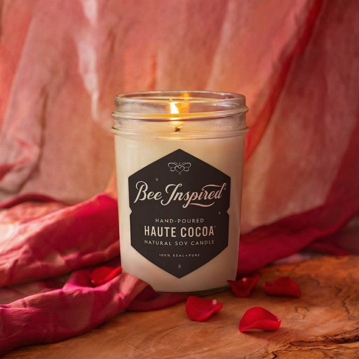 Candle in a mason jar with &
