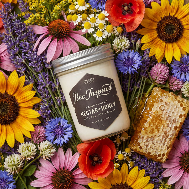 Candle labeled &