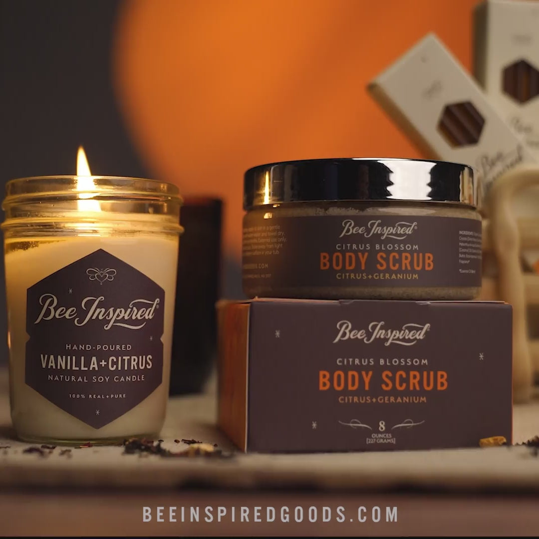 Showing off Citrus Blossom collection products with text overlay &