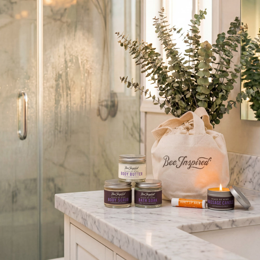 Bathroom counter with &