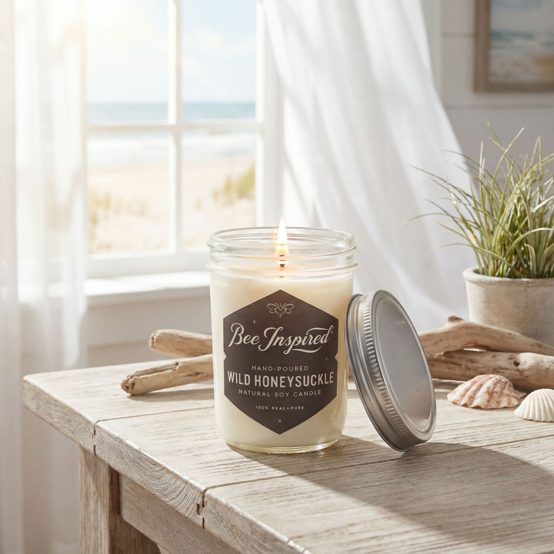 Candle labeled &