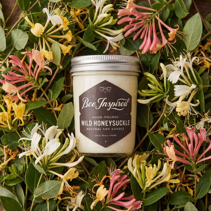 Candle jar labeled &