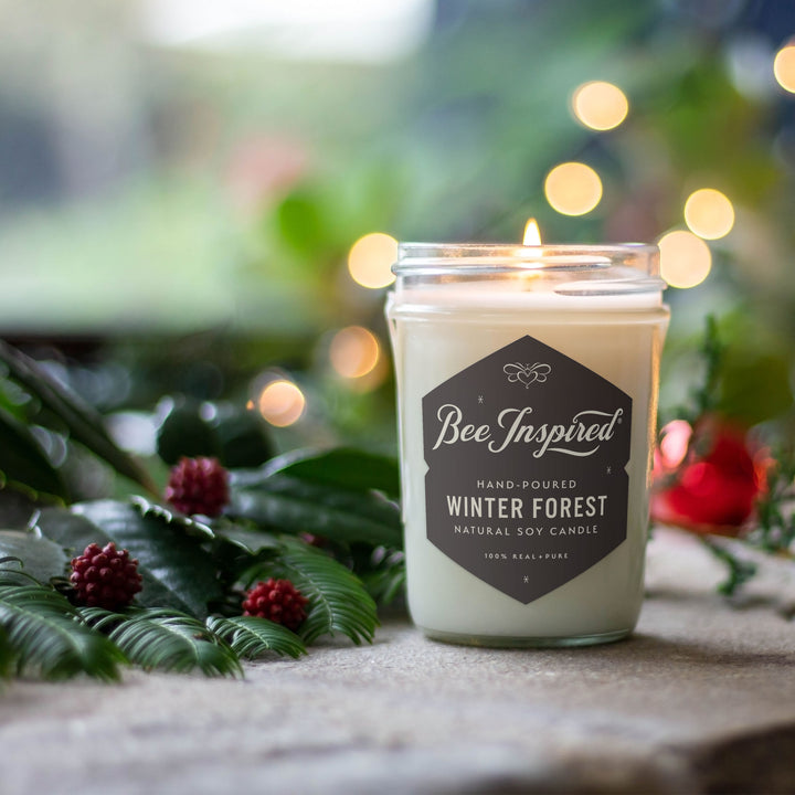 Candle labeled &